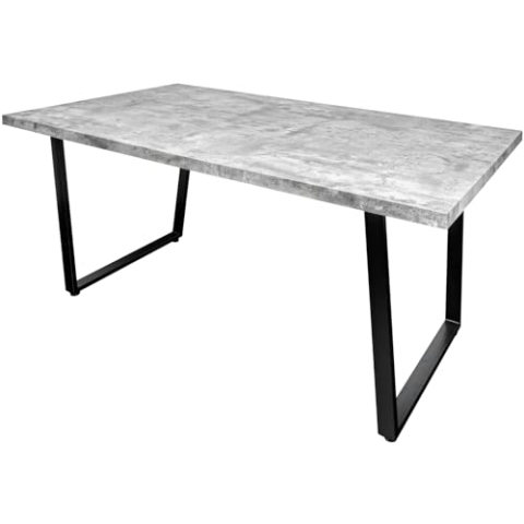 Riess Ambiente Design Esstisch LOFT 160cm Beton-Optik mit Kufengestell Industrial Style Tisch Holztisch Konferenztisch