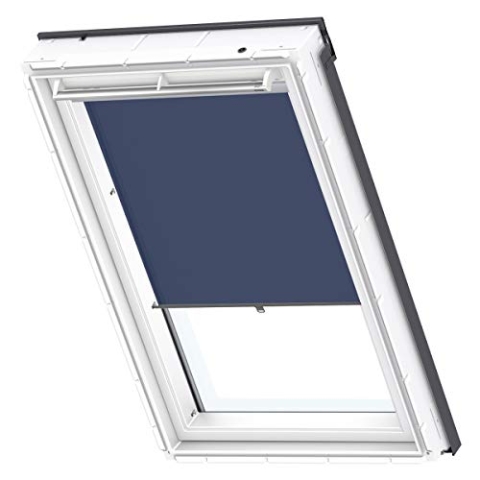 VELUX Original Sichtschutz-Rollo mit Haken (RHL), FK00, Dunkelblau