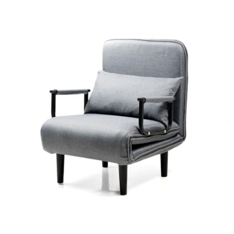 InnovaGoods® Schlafsofa, 4-in-1, dreifach zusammenklappbar, mit 6-stufiger Verstellbarer Rückenlehne, Neigung und gepolstertem Kissen, ideal für Büro, Schlafzimmer, Wohnzimmer, Traglast 150 kg