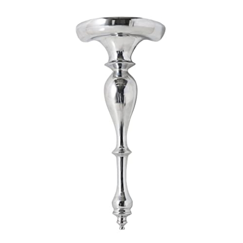 invicta INTERIOR Design Wandkonsole Scala Alu 60 cm Barock Beistelltisch silberfarbig Wanddekoration Tisch zur Wandmontage