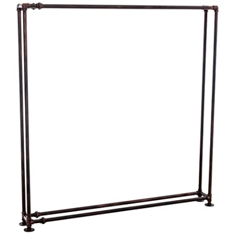 CLP Kaminholzständer Tinos I Robuster Kaminholzständer Aus Metall I Holzlager Im Industrial Look I Stapelhilfe Für Brennholz, Farbe:Bronze