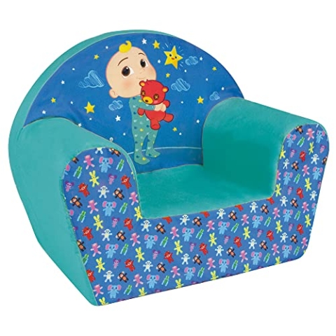 Fun House 713621 COCOMELON JJ Sessel Club Herkunft Frankreich Garantie für Kinder L 52 x T 33 x H 42 cm, Blau, S