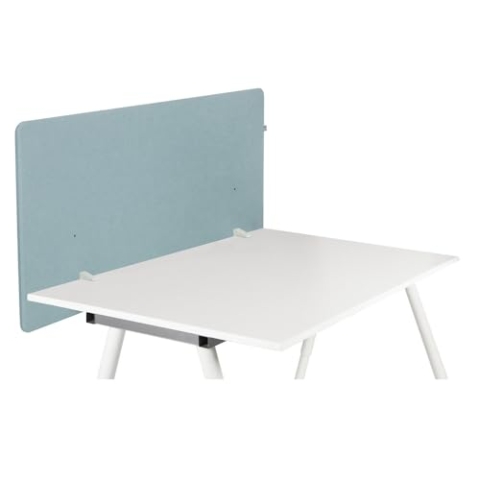 hjh OFFICE Akustik Tischtrennwand 62x120 cm FLEXMIUT D1 Schreibtisch Sichtschutz, Schalldämmender Schreibtischteiler, Blau