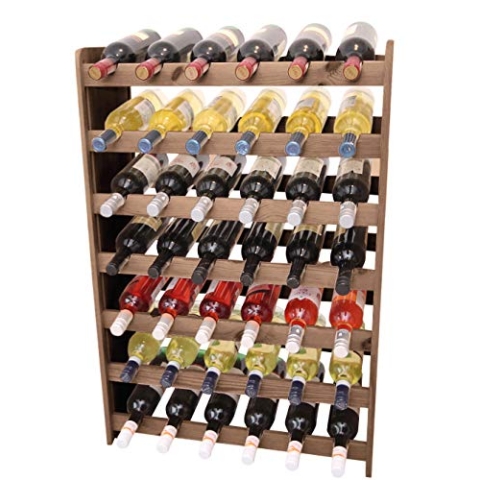 Len-Mar Weinregal Weinregal Holz Flaschenregal RW-3-42 für 42 Flaschen (Braun)
