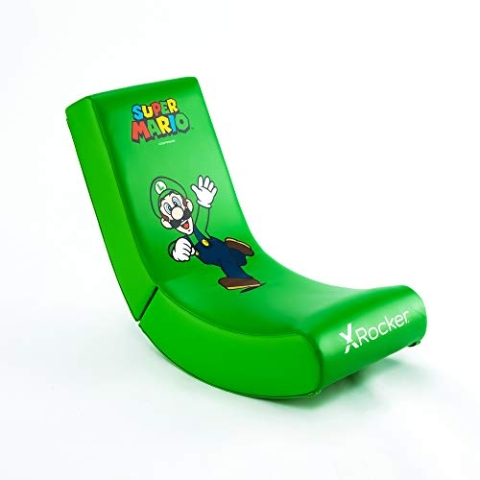 X Rocker Offiziell lizenzierter Nintendo Super Mario Bros Video Rocker – Joy Collection (Grün, Luigi)