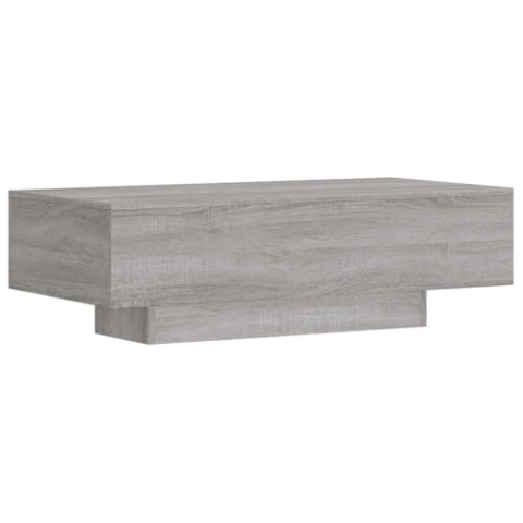 vidaXL Couchtisch, Sofatisch für Wohnzimmer, Wohnzimmertisch mit großzügiger Tischplatte, Beistelltisch Kaffeetisch Wohnzimmermöbel, Grau Sonoma Holzwerkstoff