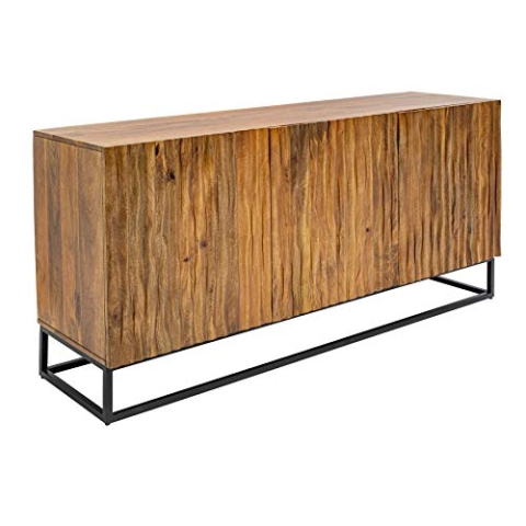 invicta INTERIOR Massives Sideboard Amazonas 160cm Mangoholz natürliches Front-Design Kommode Anrichte Holzkommode