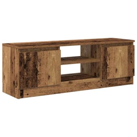 vidaXL TV-Schrank Altholz-Optik 102x30x36 cm Holzwerkstoff, TV-Möbel, TV-Tisch, HiFi-Schrank, TV-Ständer, Medienschrank, Beistellschrank, Sideboard