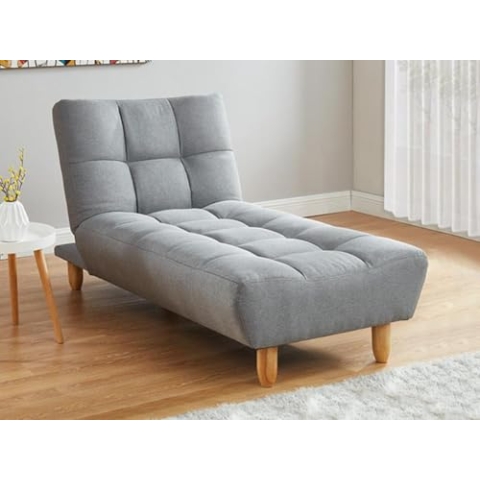 Vente-unique Esteban Schlafsofa aus Stoff - Grau - EinzelstÅck