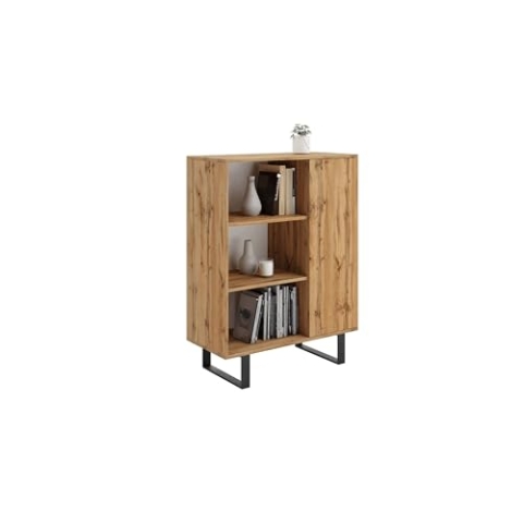 KOBI Bücherregal mit Metallfüßen