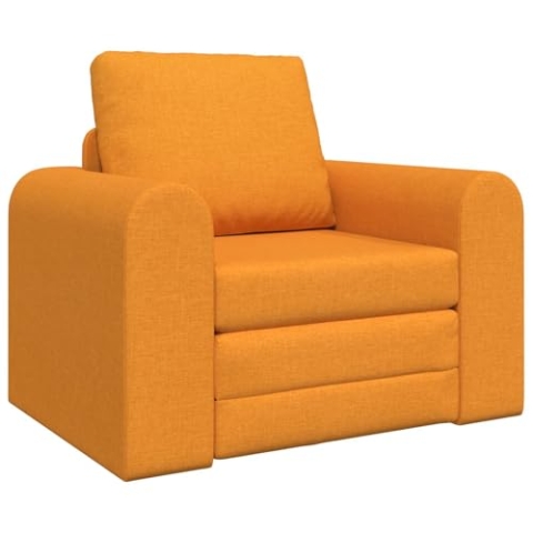 vidaXL Boden Sofa Bett 2-in-1 Dunkelgelb 98x71x83 cm Stoff