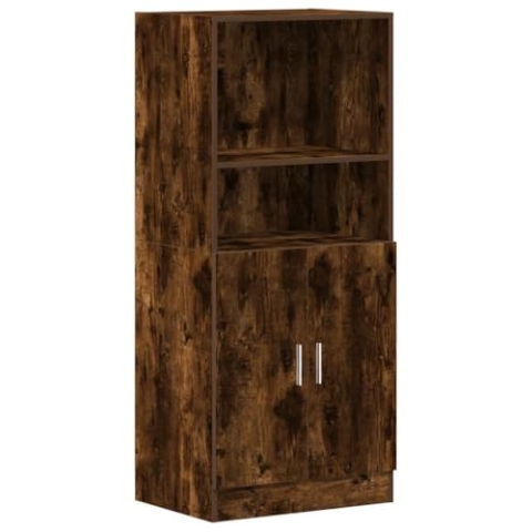vidaXL Küchenschrank Räuchereiche 57x41,5x131,5 cm Holzwerkstoff, Schrank, Küchenzeile, Beistellschrank, Vorratsschrank, Geschirrschrank, Sideboard