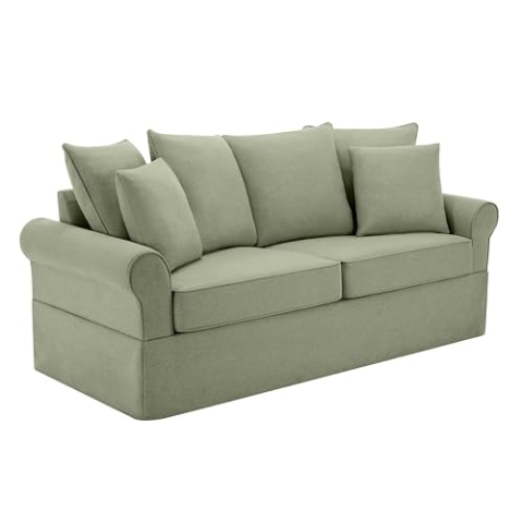 Oviala Sofa, rechts, 3-Sitzer, Polyester, Hellgrau
