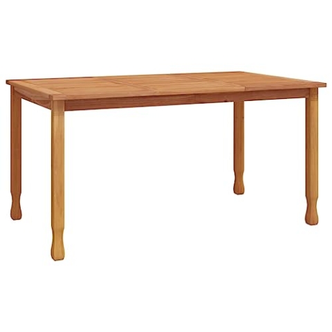 vidaXL Garten Esstisch, Gartentisch mit Holzplatte, Tisch Holztisch für Terrasse Balkon, Beistelltisch Gartenmöbel, Massivholz Teak