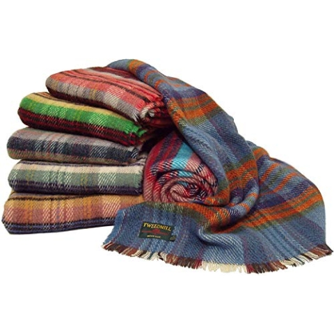 British recyceltem Wolle Picknick Reise zu werfen Decke 150 x 183cm