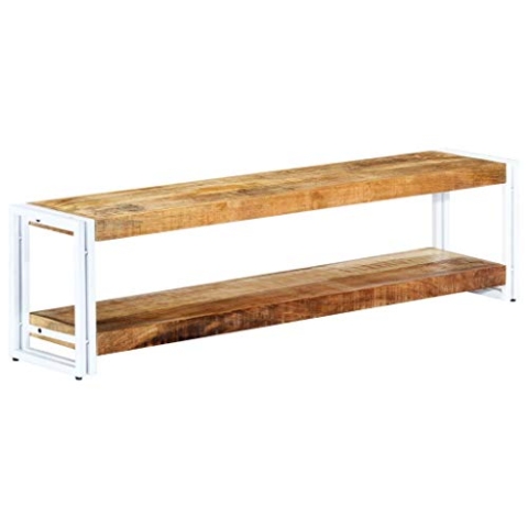 vidaXL Mangoholz Massiv TV Schrank Lowboard Fernsehtisch Fernsehschrank Sideboard HiFi-Schrank TV Möbel Flurschrank Schuhschrank 150x30x40cm
