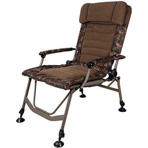 Fox Super Deluxe Recliner Chair Angelstuhl zum Karpfenangeln, Stuhl zum Ansitzangeln, Karpfenstuhl für Angler