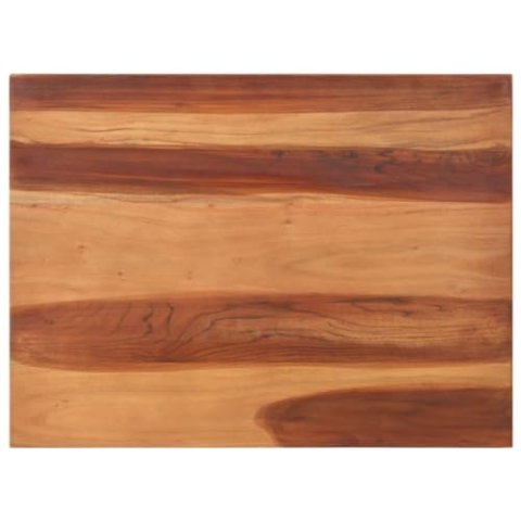 vidaXL Tischplatte Massivholzplatte Holzplatte Ersatztischplatte Holz Platte für Tisch Esstisch 15-16 mm 60x80 cm Massivholz Akazie