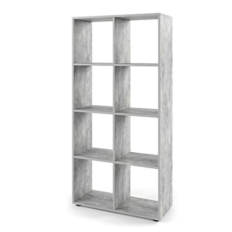 Vicco Raumteiler Scutum, stehendes Bücherregal, Beton, 72 x 143 cm