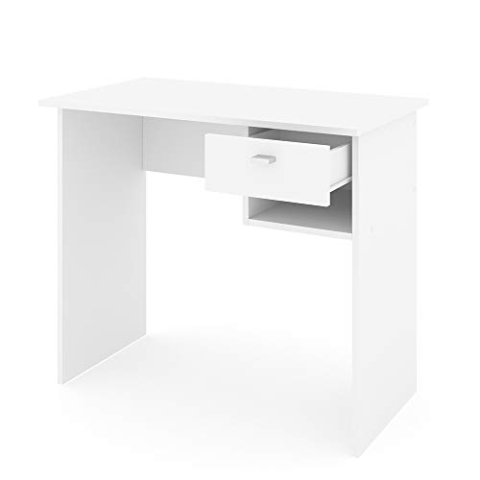 Vicco Schreibtisch Colin, Arbeitstisch für das Büro, Weiß, 90 x 50 cm