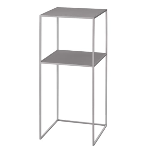 blomus FERA Pedestal Table with Shelf - Mourning Dove (grey/brown)