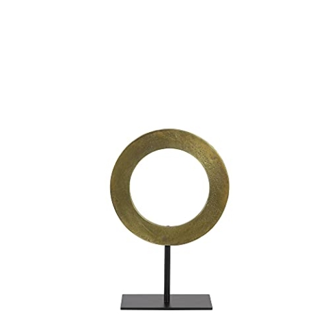 Light & Living Ornament auf Fuß Waiwo - Antik Bronze/Schwarz - 25x10x39cm - Rund - Metall - Dekoaufsteller - Deko Wohnzimmer & Schlafzimmer