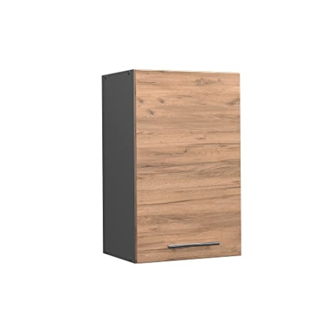 Vicco Hängeschrank Fame-Line, hängender Küchenschrank, Goldkraft Eiche/Anthrazit, 45 cm