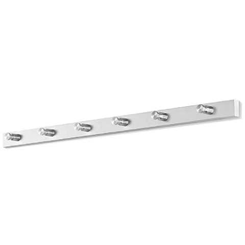 ZACK 50662 "ACCOLO" Garderobenleiste, 6 Haken, Edelstahl matt