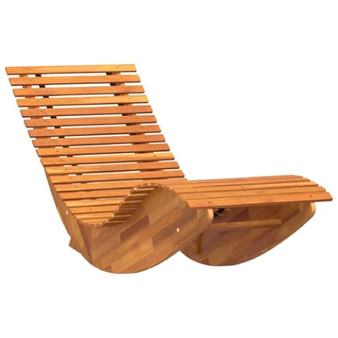 vidaXL Klappbare Sonnenliege mit verstellbaren Funktionen | Teakholz Außensitz für Erwachsene UV-beständig Naturfinish Ideal für Balkone und Terrassen Sonnenbaden Stuhl zusammenklappbar Modern