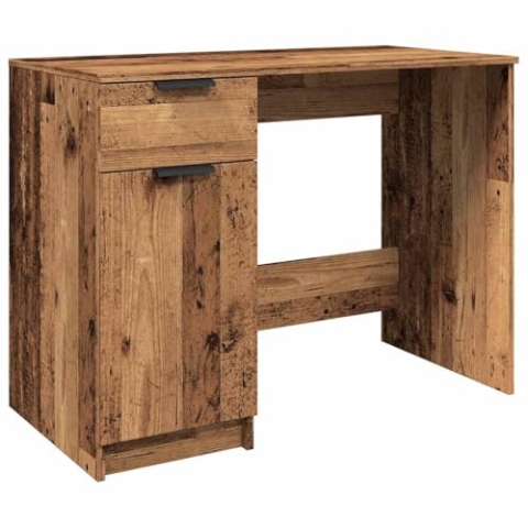 vidaXL Schreibtisch Altholz-Optik 100x50x75 cm Holzwerkstoff, Bürotisch, Arbeitstisch, Schreibtisch mit Stauraum, Computertisch