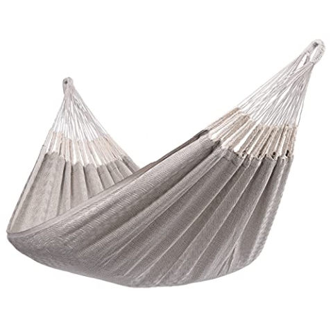 Tropilex Südamerikanische Hängematte Single | Handgefertigt | Fairtrade | Hammock 'Natural' Brown | Flexibel & Belastbar | Perfekt für den Garten, Camping und auf Reisen geeignet