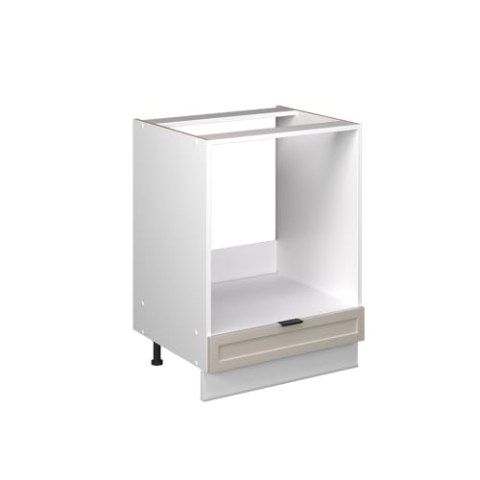 Vicco Küchenschränke Fame-Line, Herdschrank, GrauBeige, 60 cm ohne Arbeitsplatte