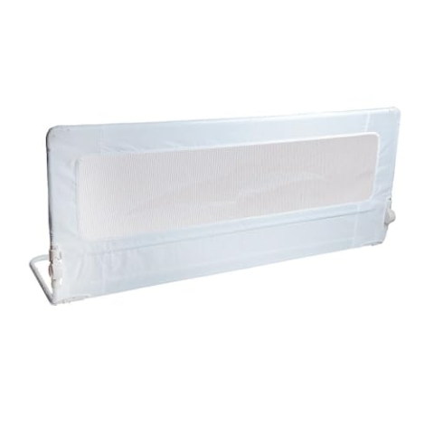 Safetots Extra Hohes Bettgitter Weiß, 140cm breit x 60cm hoch, Bettschutzgitter für Kleinkinder zur Sicherheit, sicheres Kindergitter für Betten