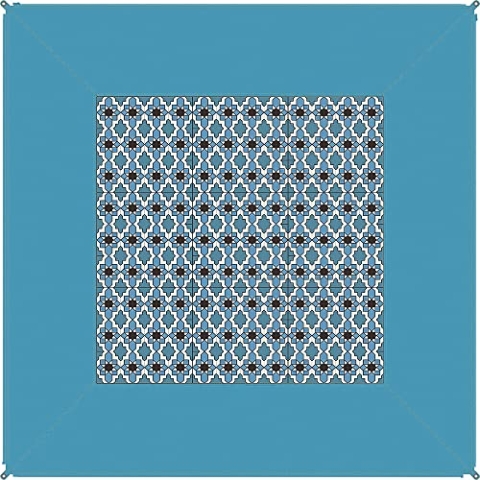 Bent Caribbean Blau