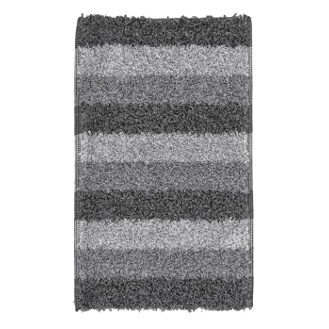 Kleine Wolke Lounge Badteppich, Polyester, Slate-Grey, 1 cm cm, 70 cm x 120 cm