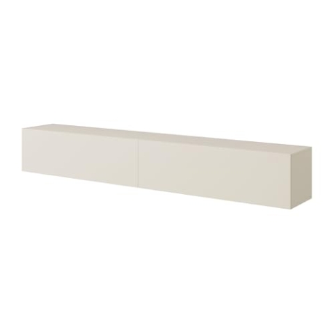 Selsey TV Schrank Board Sideboard Fernsehtisch Fernsehschrank 200 cm Hängend Graubeige Bisira