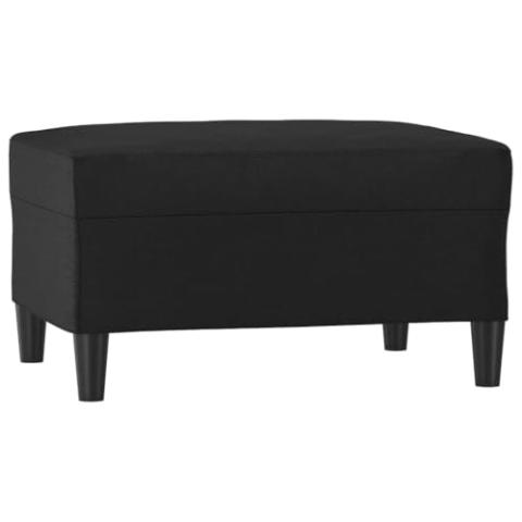 vidaXL Fußhocker Sitzhocker Polsterhocker Fußschemel Schemel Sitzbank Fußbank Hocker Fußstütze Fußablage Wohnzimmer Schwarz 70x55x41cm Kunstleder