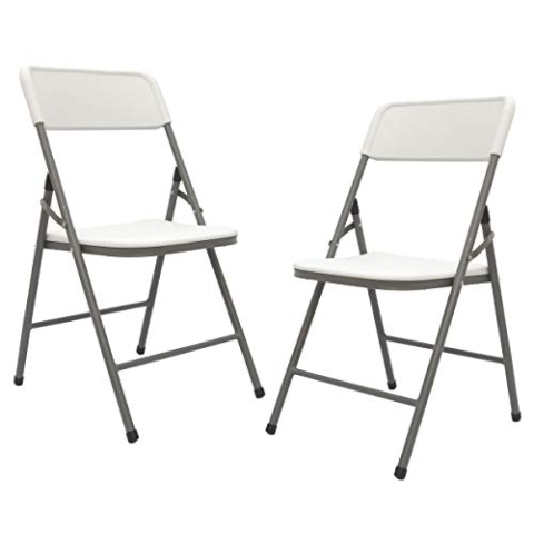AMANKA 150kg Klappstuhl 2er Set - 50x46x83 Wetterfest Klappbar - Kunststoff Balkonstuhl Gartenstuhl