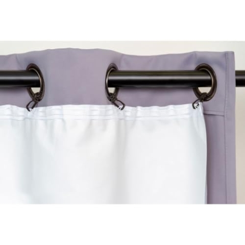 Moondream ThermActiv® Thermofutter Winter+Sommer für Vorhänge 2in1 | Isolierung Kälte+Hitze | EU Herstellung | Befestigung via Häckchen| Weiß MC720 | 135B x 240H cm