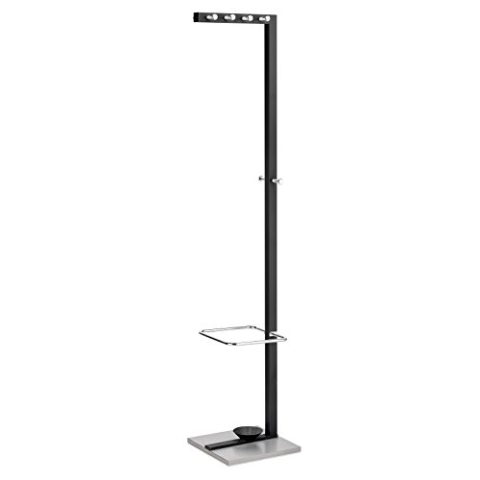 Alco-Albert 2877-11 - Standgarderobe mit Schirmständer, ca. 178 cm, schwarz, 38 x 34.5 x 179 cm