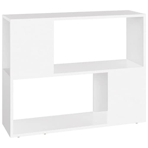 Bussandri Exclusive - TV-Schrank Weiß 80x24x63 cm Holzwerkstoff