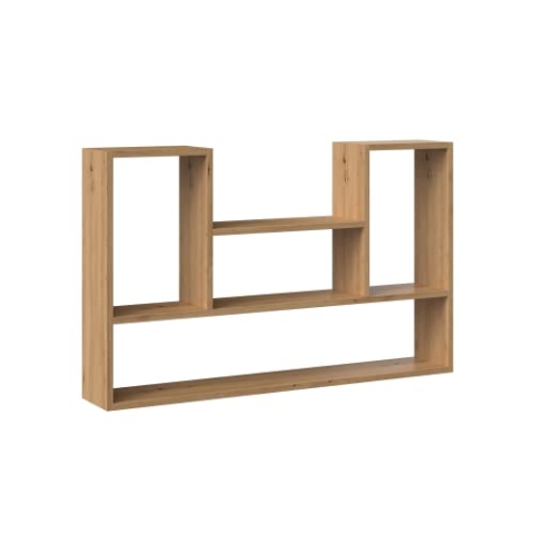 CDF Hängeregal Bilbao 4P| Farbe: Eiche Artisan | für EIN Wohnzimmer, Büro und Arbeitszimmer | Regal für Bücher und Spielzeug | modern | Ideal für Kinderzimmer, Zimmer für einen Teenager, Jugendzimmer