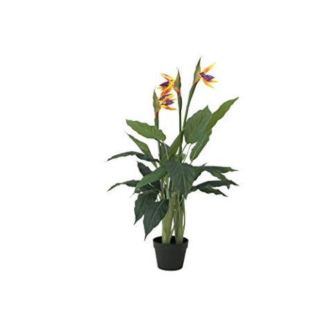 EUROPALMS Strelizie, Kunstpflanze, 90cm | Paradiesvogelblume aus hochwertigem PEVA
