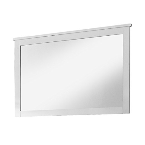 trendteam smart living - Ole - Wandspiegel - Weiß - Garderobenspiegel im Landhausstil - (BxHxT) 91 x 62 x 3 cm - Spiegel mit Umrahmung - kratzfest