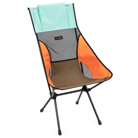 Helinox Sunset Chair | Mit seinem erweiterten Design ist Dieser Stuhl möglicherweise die ultimative Kombination aus Verstaubarkeit, Komfort und Unterstützung (Mint Multiblock)