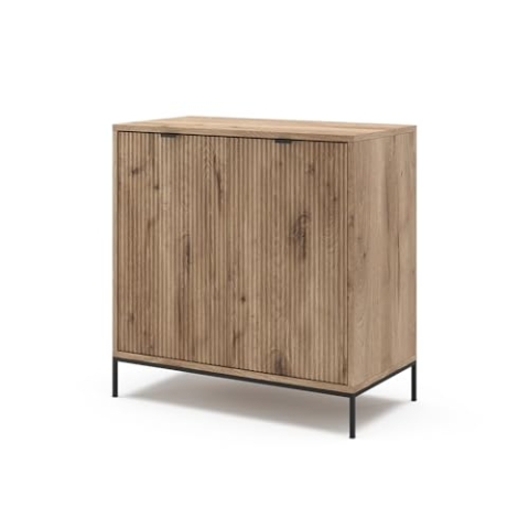 Vicco Kommode Eliza, Kommodenschrank, Viking Oak, 80 x 81.2 cm mit 2 Türen