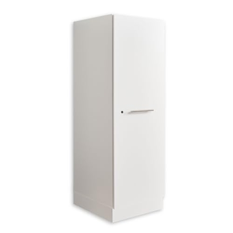 LAUNDREEZY Mehrzweckschrank für Waschküche, Weiß - Vielseitiger Allzweckschrank mit viel Stauraum - 50 x 162 x 67,5 cm (B/H/T)
