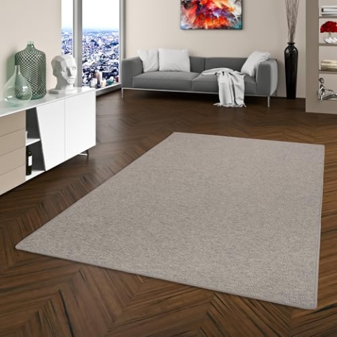 Snapstyle Natur Sisal-Optik Teppich Taff Grau in 24 Größen