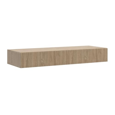 Selsey Schminktisch Makeup Tisch Frisiertisch Kosmetiktisch 110 cm Mit 2 Schubladen Hängend Eiche Geölt Nolie