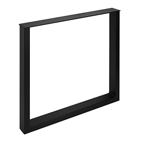 SOTECH Tischgestell TAB Stahl schwarz matt Profil 80 x 40 mm Höhe: 720 mm Tiefe 800 mm Tischkufen Industriedesign Tischuntergestell Tischkufe Kufengestell